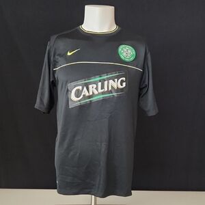 Nike Black and Green Men's Jersey